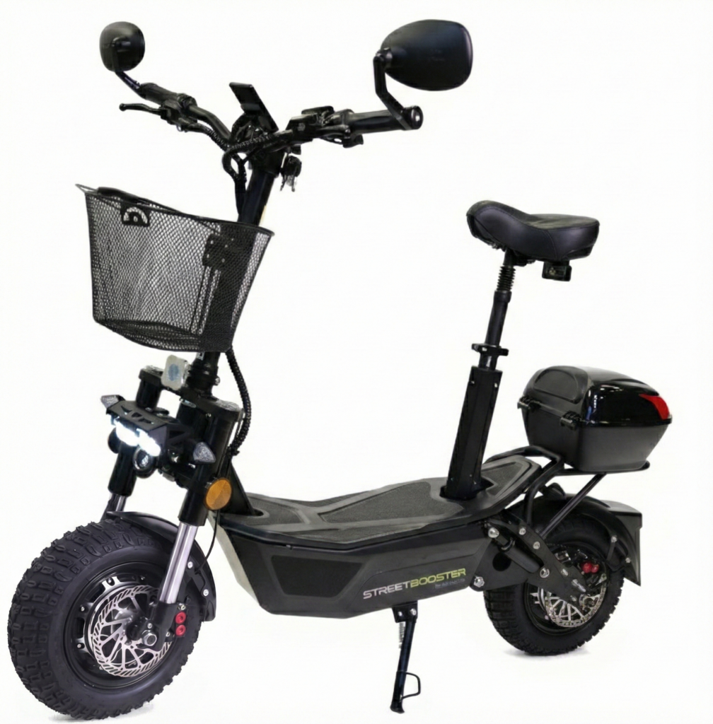 STREETBOOSTER Allrad mit Sitz, Frontkorb, Spiegeln und Topcase
