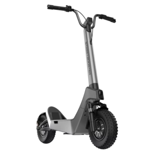 Grauer STREETBOOSTER Castor E-Scooter mit breiten Reifen