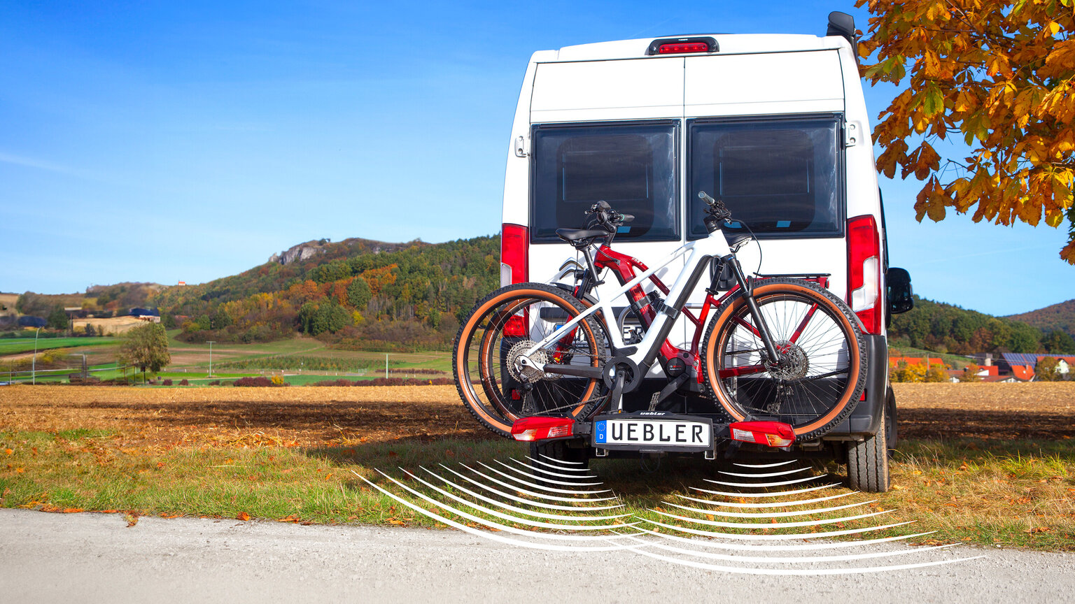 Uebler H21 Z-DC Fahrradträger im Einsatz