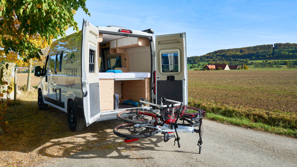 Uebler H21 Z Fahrradträger im Einsatz