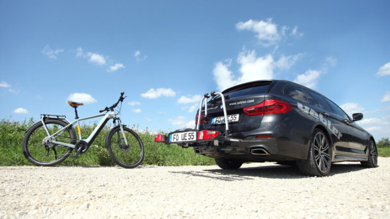 Uebler X21 S Fahrradträger im Einsatz