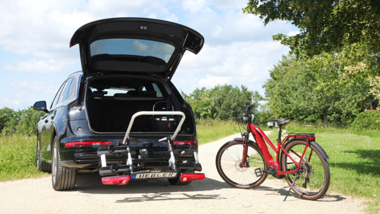 Uebler i21 Z60 Fahrradträger im Einsatz