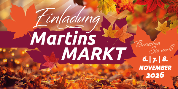 Einladung zum Martinsmarkt bei Riepert in Polch am 6., 7. und 8. November 2026